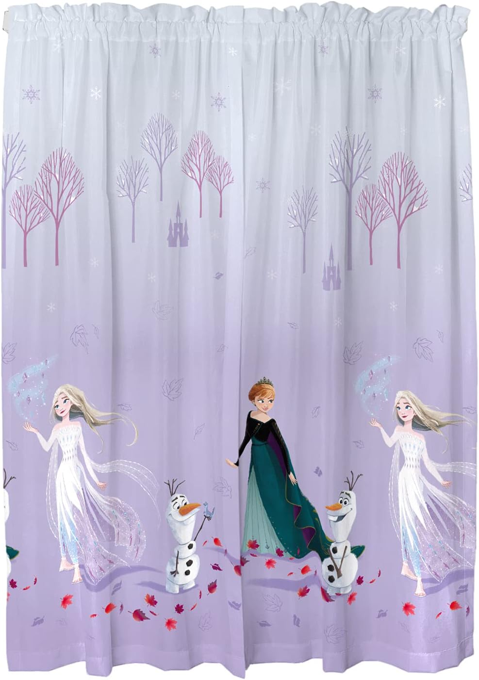 Disney Frozen 2 Kids Room Window Curtain Panels Drapes Set, 82 in x 63 in, "Official" Disney Product By Franco - Image 5
