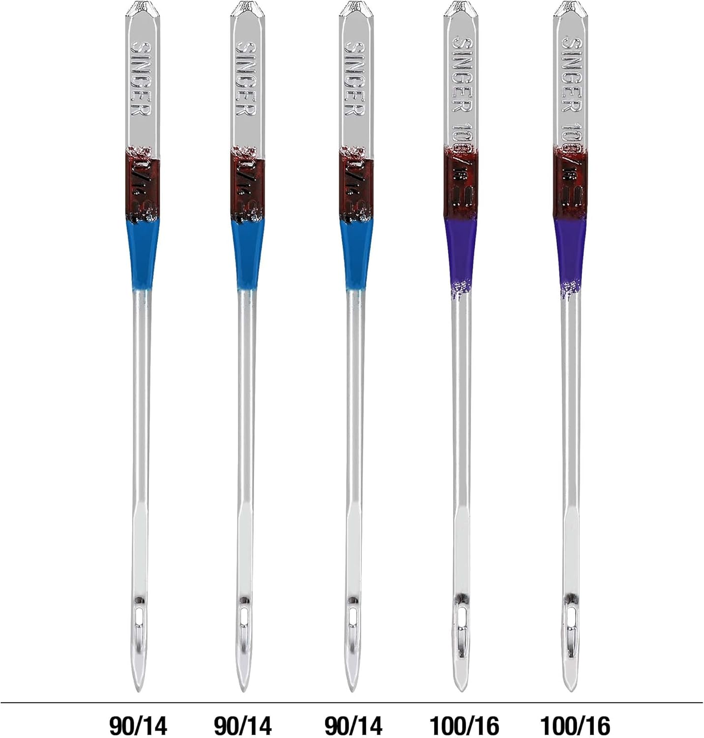 SINGER Leather Sewing Machine Needles, Size 90/14, 100/16-5 Count - Image 2