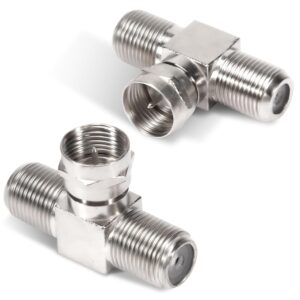 2 Pack Coaxial Cable Splitter, TV S...