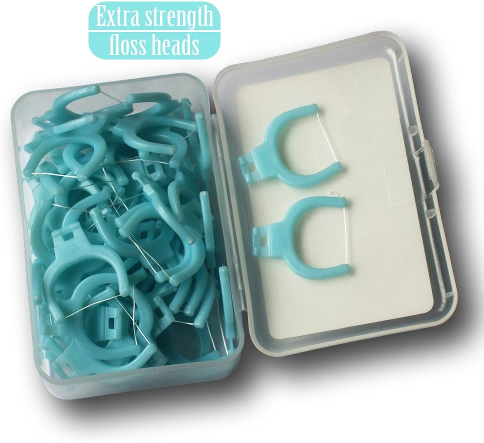 T.Smile NoFuss Dental Flosser Kit, 5-inch Long Handle & Refill Heads, Extra-Strength Floss for Comfortable Clean, Fluoride Free, (2 Handles + 200 Extra-Strength Floss Refills) - Image 7