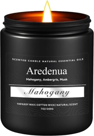 Mahogany Candle, Manly Scented Cand...
