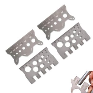 4 Pack Stainless Steel Double-Sided...