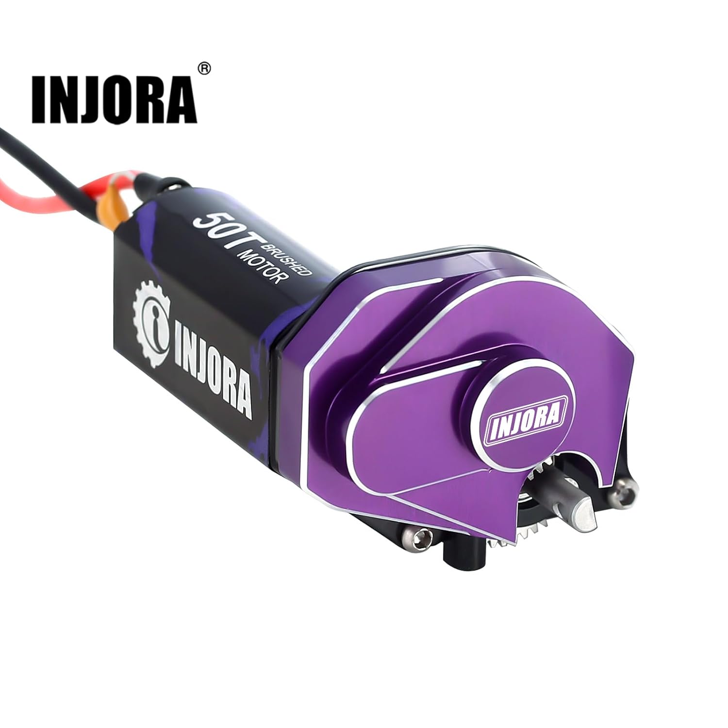 INJORA 050 50T Brushed Motor with Helical Gear Complete Transmission for SCX24 1/24 RC Crawler Upgrade - Image 7