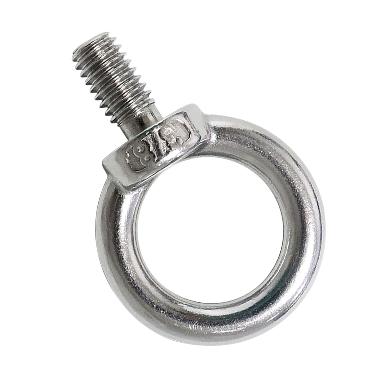 3/8" UNC Lifting Shoulder Eye Bolts, Marine Grade 316 Stainless Steel Threaded Nut Fastener, 4 Packs - Image 6