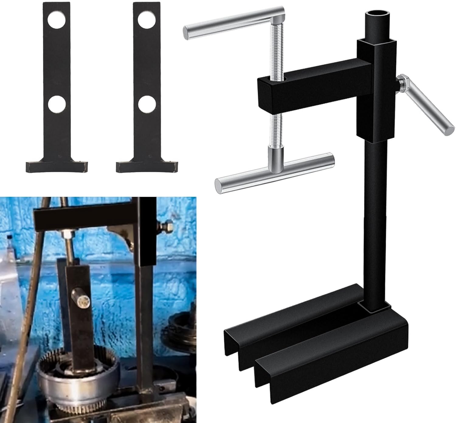 Heavy Duty T-0158 Universal Clutch Drum Spring Compressor Transmission Tool for Ford Chrysler GM A904 Transmission, T-0158-HD Z-7500-HD - Fit Most Common Clutch Drums Up to 6" in Size - Image 2