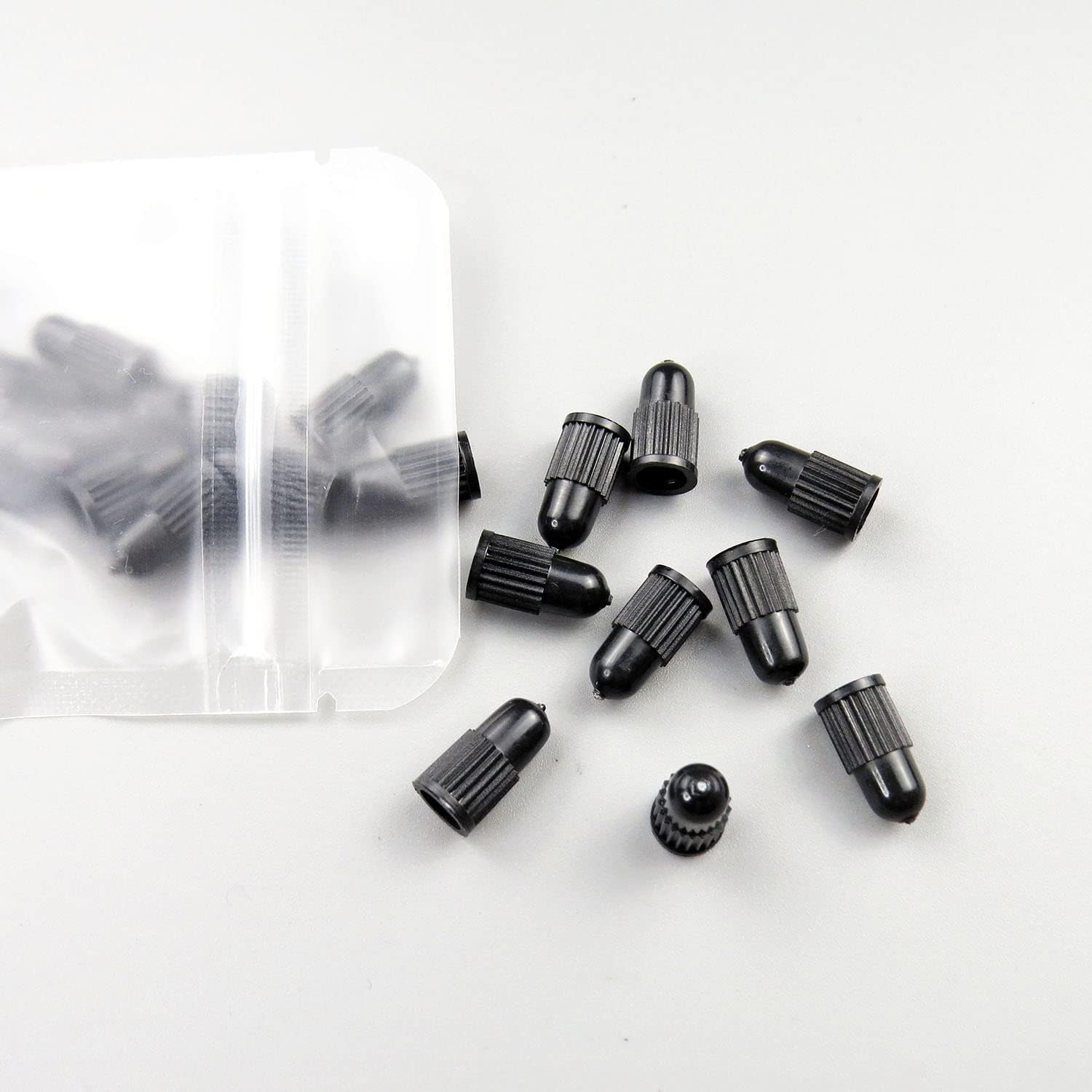 Black Presta Valve caps Plastic Bike tubeless tire caps air dust stem Covers - Used on Presta French valves for MTB Mountain Road Bike Bicycle (20 Pack) - Image 7