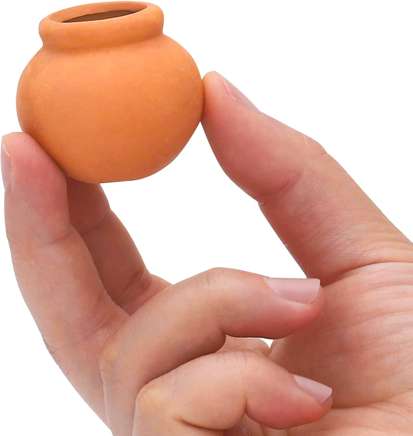 ONEST 10 Pieces Miniature Tiny Clay Pots Mini Flower Pottery Planter for DIY Garden Plants Office Home Decoration - Image 3