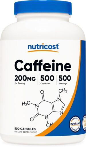 Nutricost Caffeine Pills, 200mg Per...