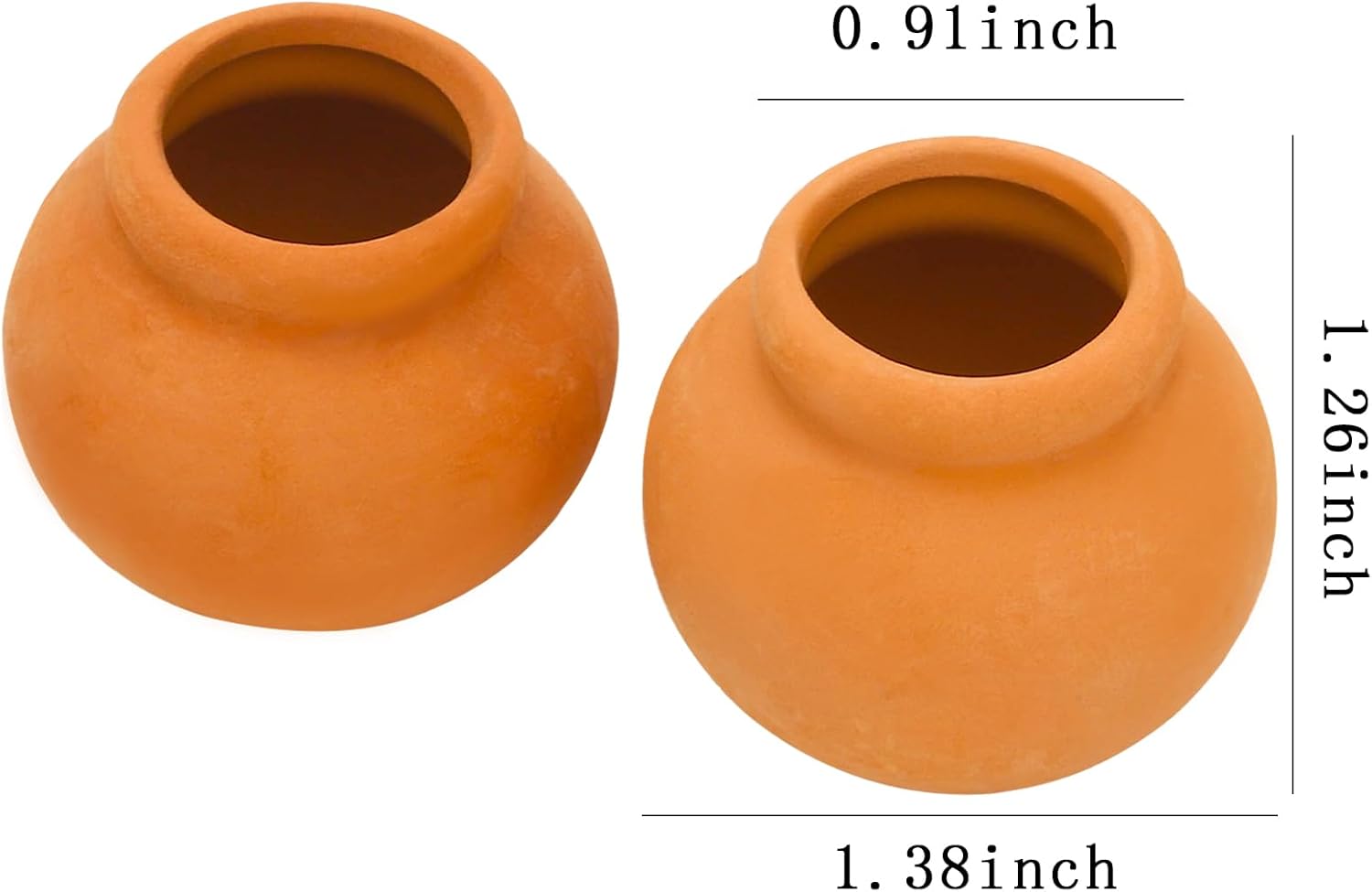 ONEST 10 Pieces Miniature Tiny Clay Pots Mini Flower Pottery Planter for DIY Garden Plants Office Home Decoration - Image 2