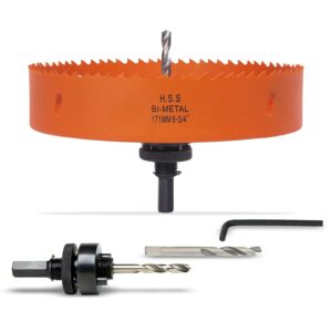6-3/4 Inch Hole Saw with Arbor for ...