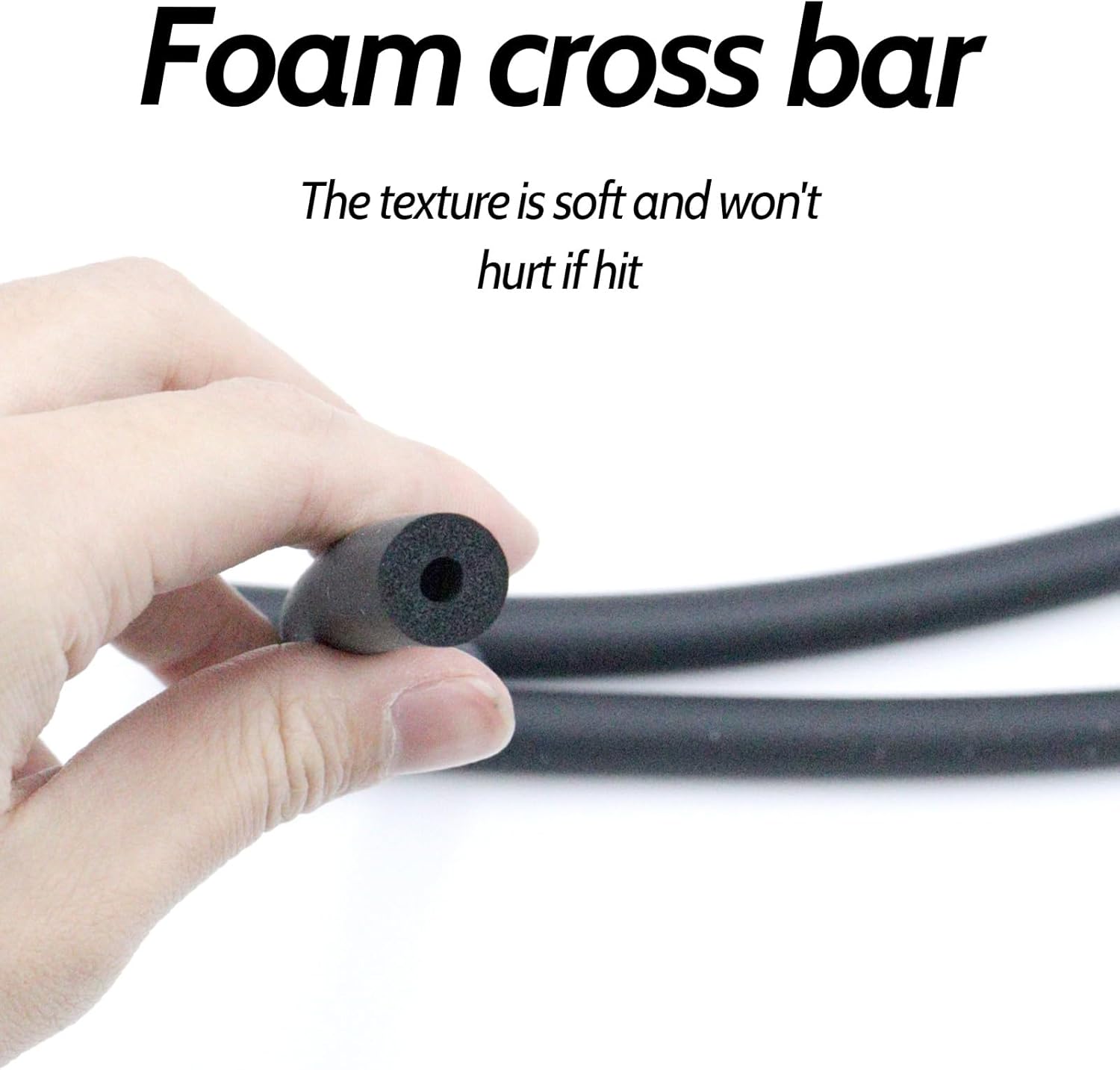 High Jump Bungee Cord Crossbar Training Equipment Elastic Bungee Crossbar Foam Cord Track and High Jumping Training Equipment for Athletes Beginner Field Track Cord Starting Accessories - Image 3