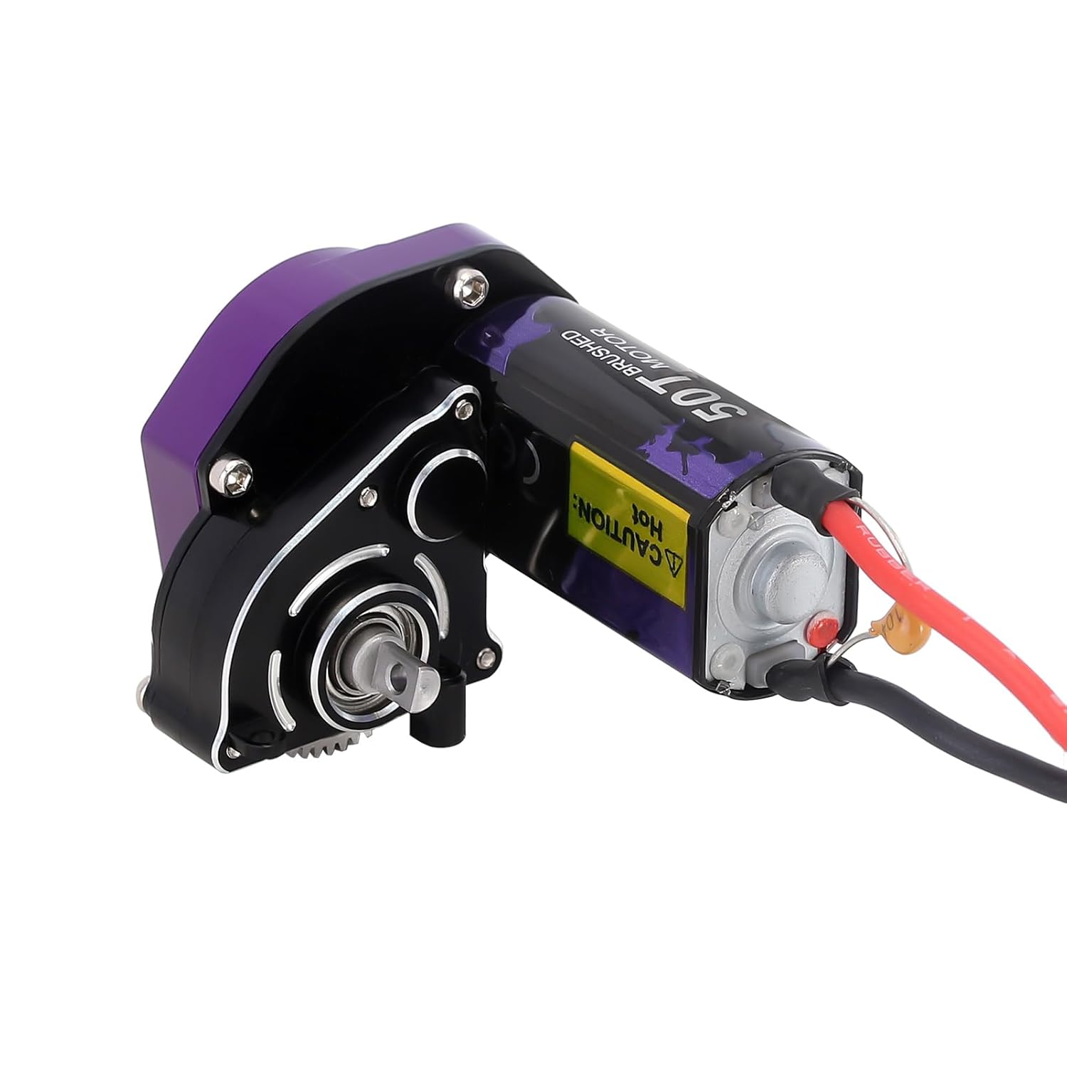 INJORA 050 50T Brushed Motor with Helical Gear Complete Transmission for SCX24 1/24 RC Crawler Upgrade - Image 4