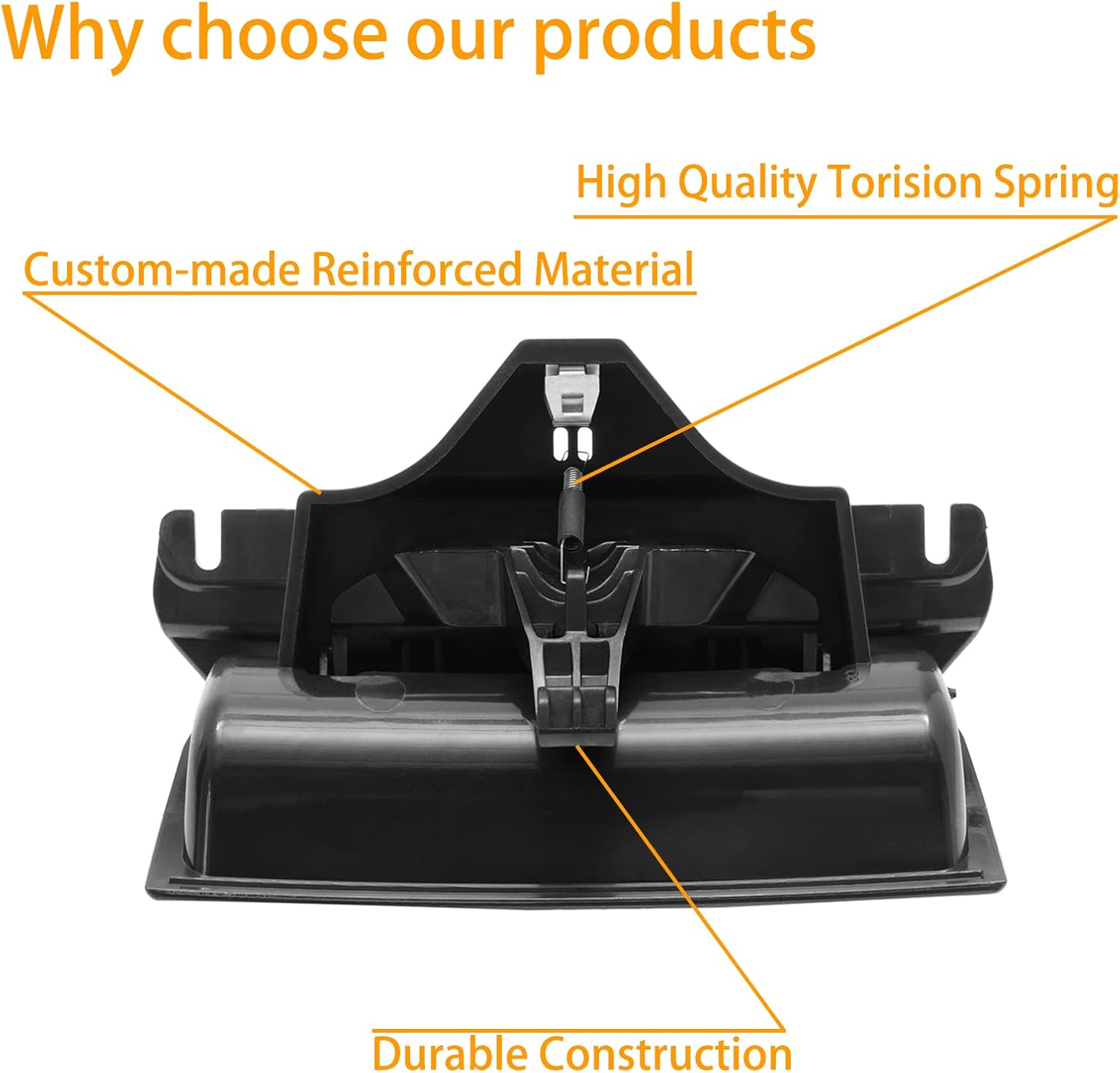 Gledewen Center Console Latch, Compatible with 2014-2020 Chevy Silverado Suburban Tahoe | GMC Sierra Yukon, Plate Armrest Lid Lock, Replace# 22792217 22861304 Center Console Cover Lock - Image 4