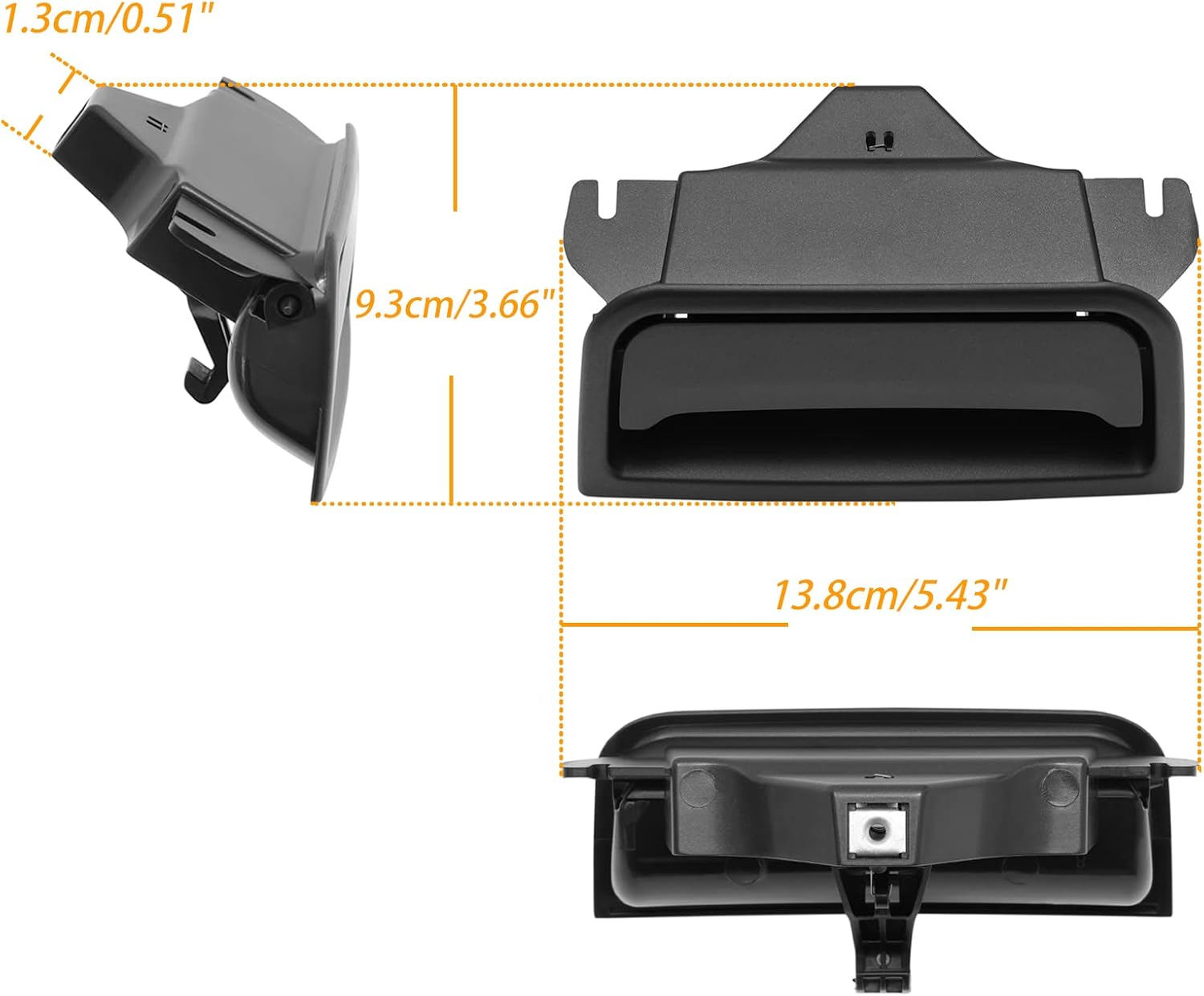 Gledewen Center Console Latch, Compatible with 2014-2020 Chevy Silverado Suburban Tahoe | GMC Sierra Yukon, Plate Armrest Lid Lock, Replace# 22792217 22861304 Center Console Cover Lock - Image 6