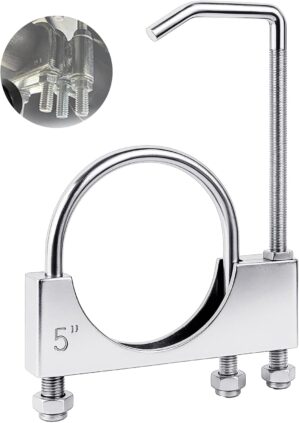 2 Pcs 5 Inch Universal Exhaust Clam...