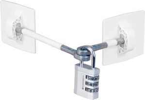Refrigerator Lock (White with Silve...
