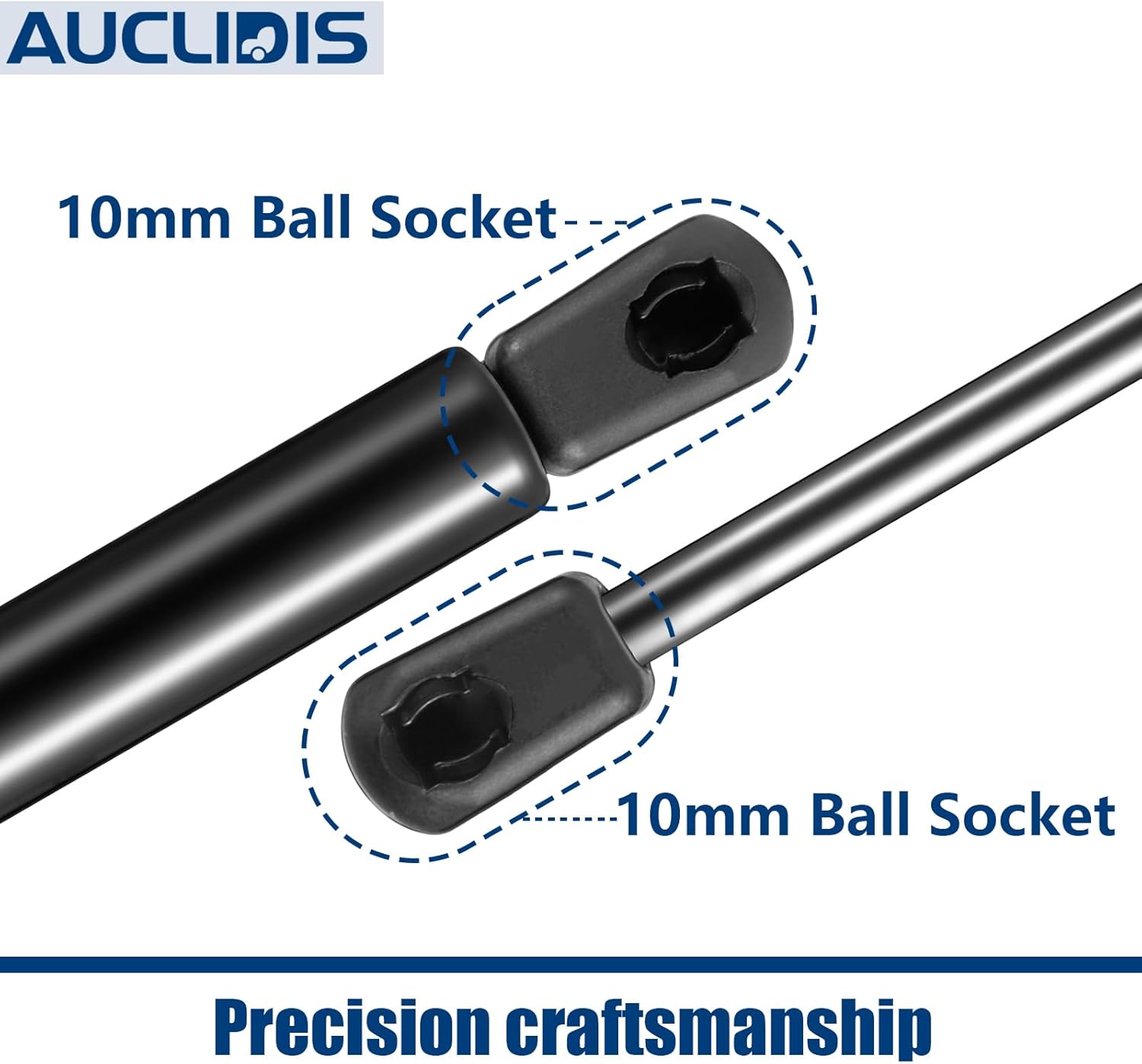 10159-04 4127 13 inch 65lb/289N Gas Strut Shock Lift Support Spring for Leer Camper Shell Truck Topper Cap Canopy Door Window Toolbox Snugtop Replacement Parts, 95966 21-0556-03, Set of 2 by AUCLIDIS - Image 5