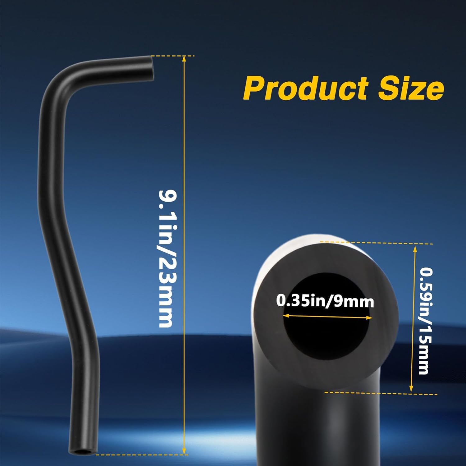 FUSCH Automotive Vacuum Hose - PCV valve hose Compatible with Subaru Crosstrek 2.0L 2015-2017, Forester 2.5L 2011-2016, Impreza 2.0L 2012-2016, Replace# 99071AD690 99071AD630 - Image 3