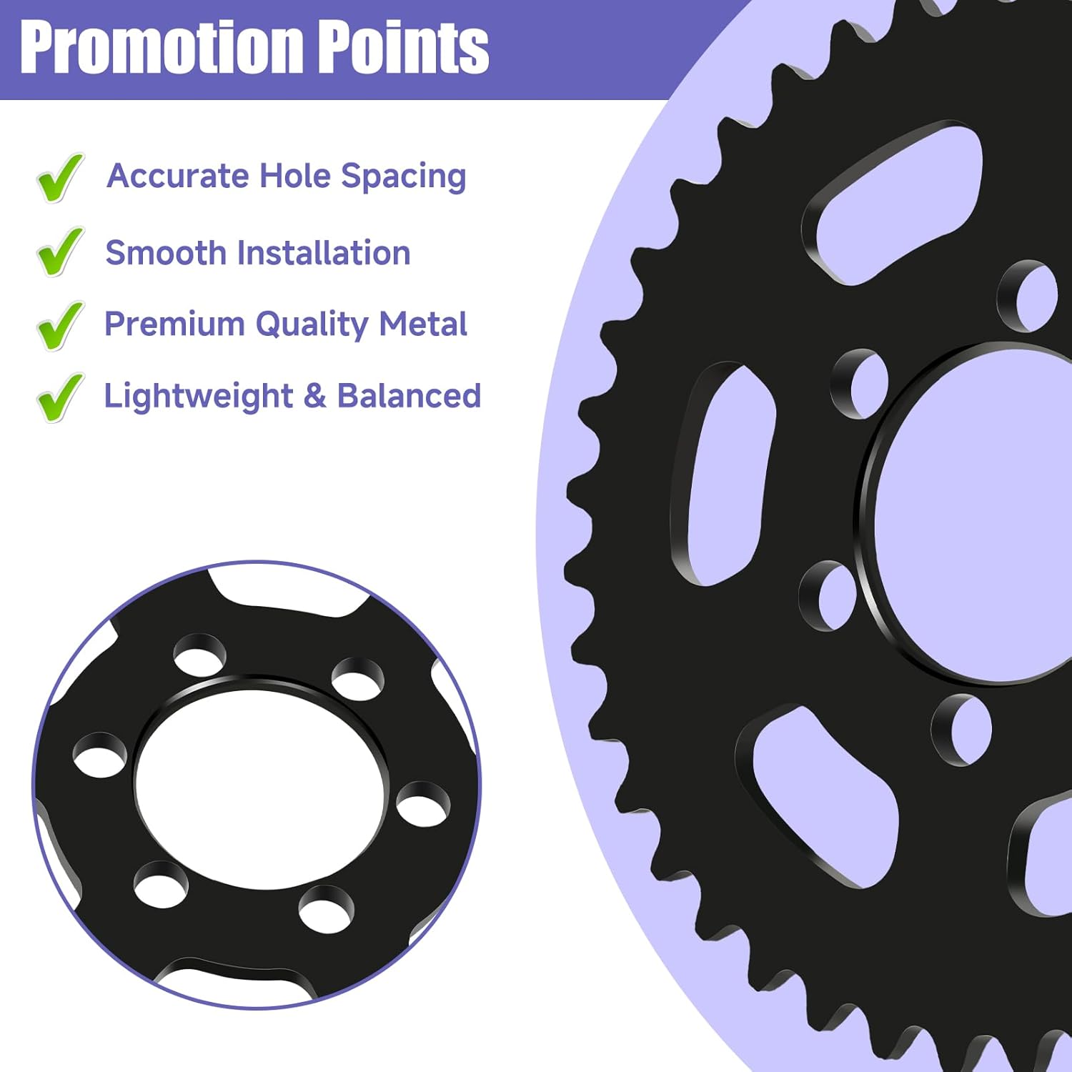 35 Chain Sprocket 40 Tooth Compatible with Coleman Mini Bike CT100U CC100X CK100 Baja DB30 TaoTao GK80 Monster Moto 80cc MBX10 MBX11 Predator 79cc 97cc 98cc 100cc 2.5hp Go Kart Parts - Image 4