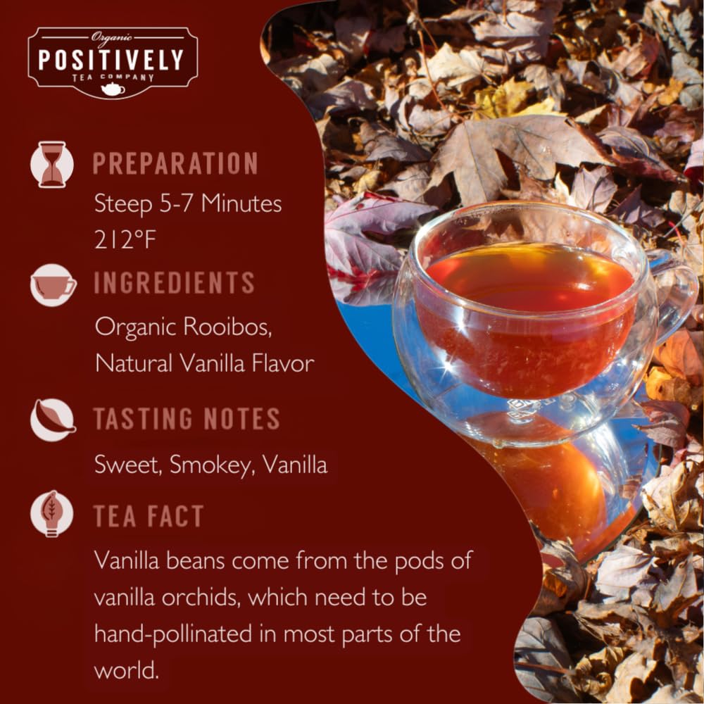 Organic Positively Tea Company, Rooibos Tea Sampler, Loose Leaf, 4 Ounce, 3 Pack - Image 4