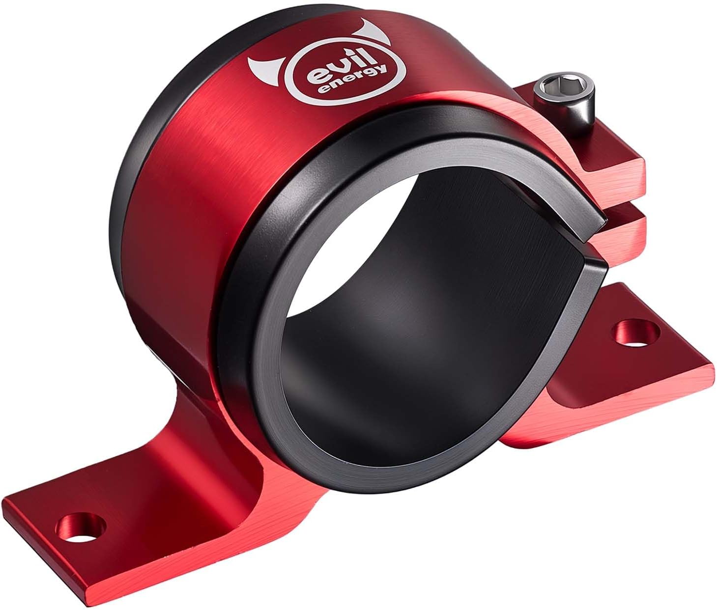 EVIL ENERGY 50mm Fuel Filter Mounting Bracket, Fuel Pump Clamp Holder Red