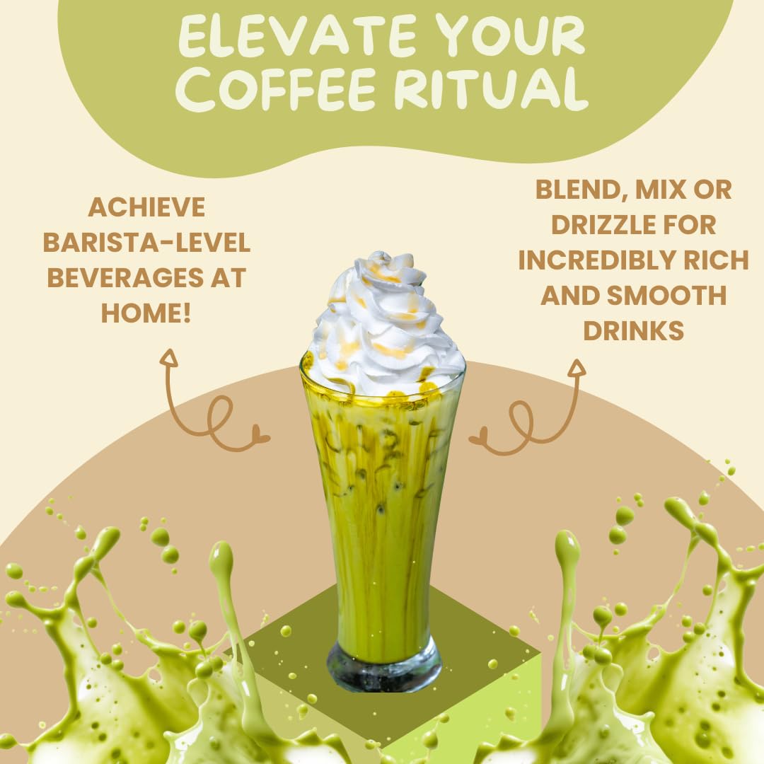 Alma Gourmet Sicilian Pistachio Topping Sauce Imported From Italy | Premium Quality Pistachio Topping Ideal For Ice Cream, Waffles, Pancakes, Crepes, Pastries, Cakes, Overnight Oats, Lattes | 17.6oz (500g) (Pack of 1) - Image 4