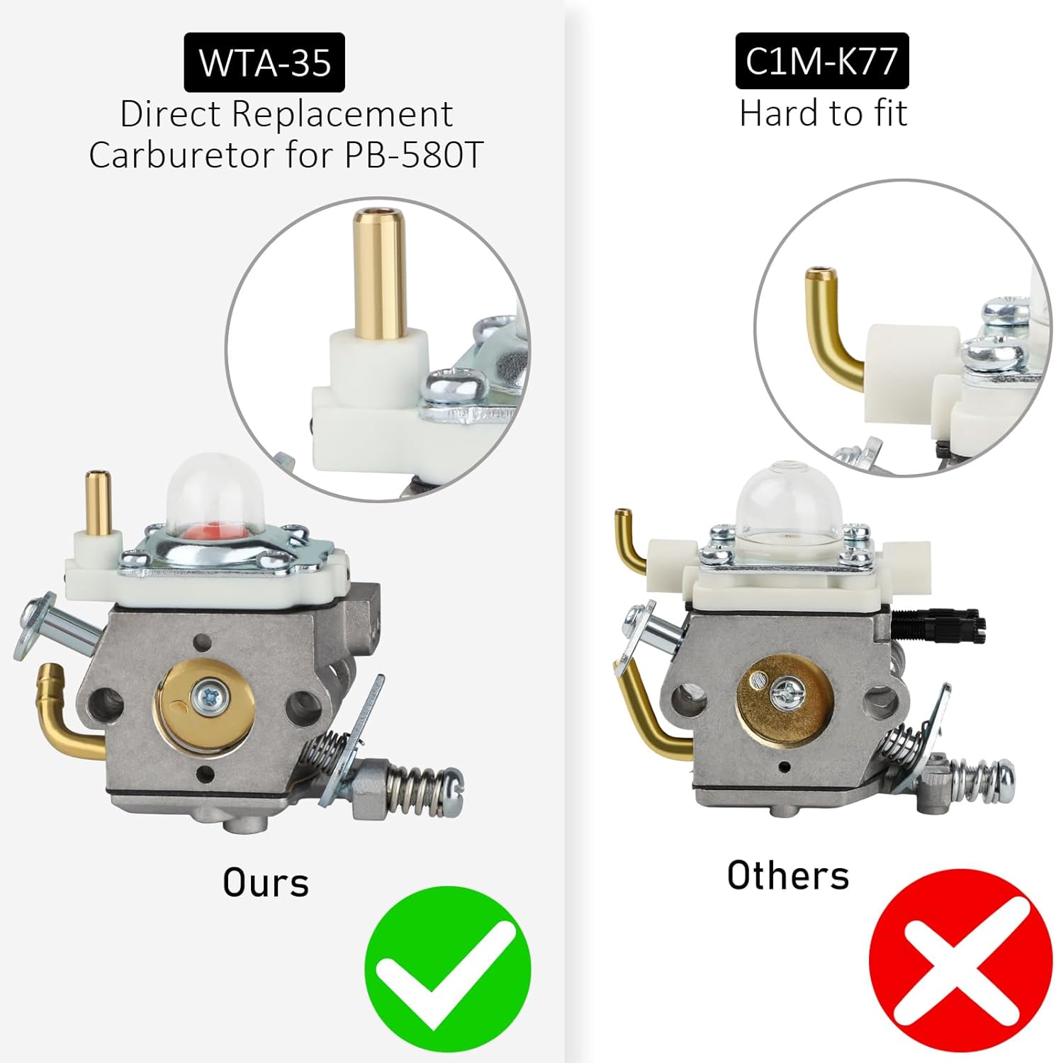 PB-580T Carburetor Air Filter Tune Up Kit for Echo PB-580 PB-580H Backpack Blower # WTA-35 A021004331 - Image 3