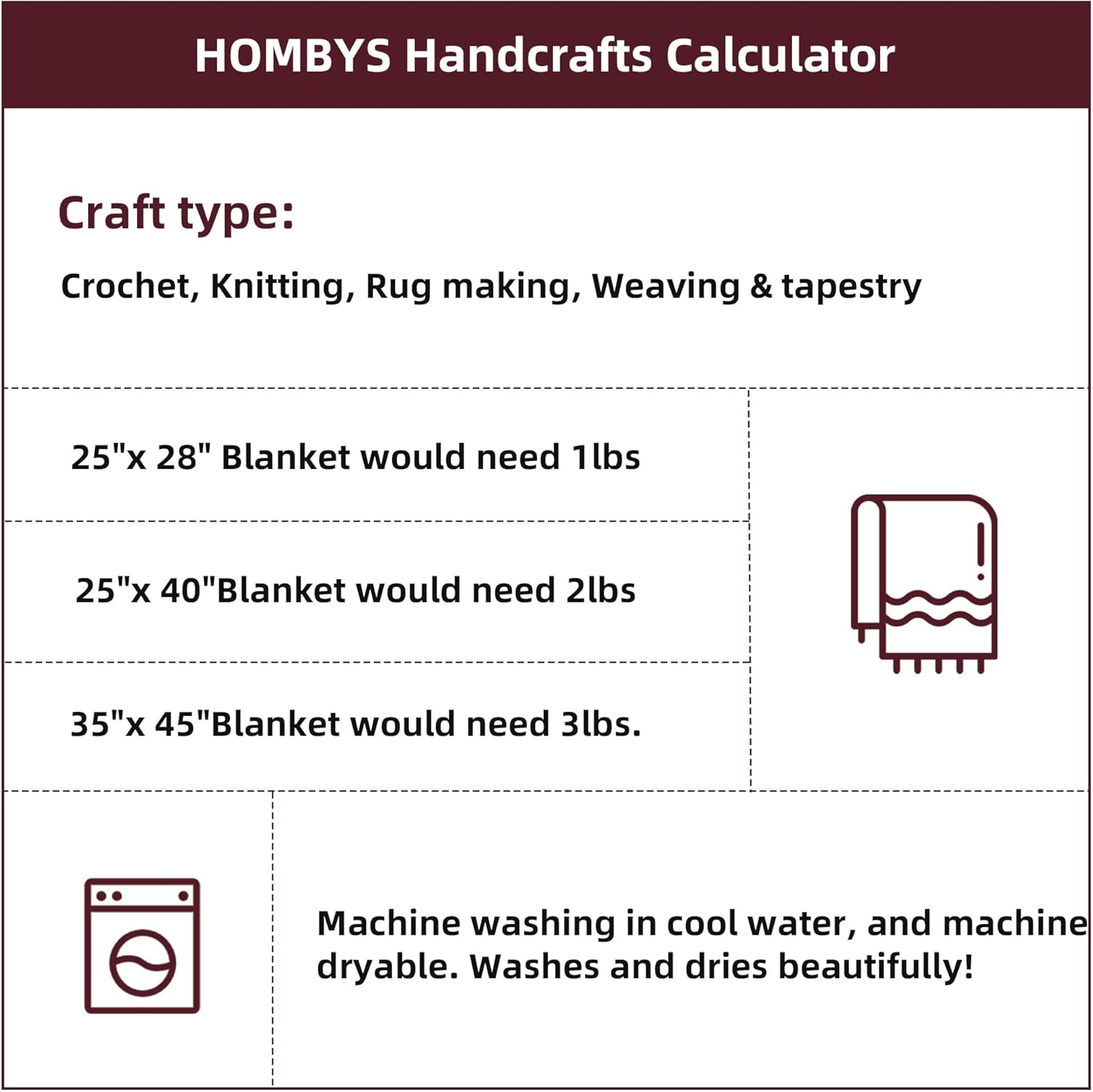 Hombys 8 Pack Giant Chunky Yarn for Crocheting/Hand Knitting - Super Bulky, Soft, Fluffy, Plush Fuzzy Tie Dye Mixed Color Thick Chenille Yarn (Wine Red, Black, Grey) - Image 8