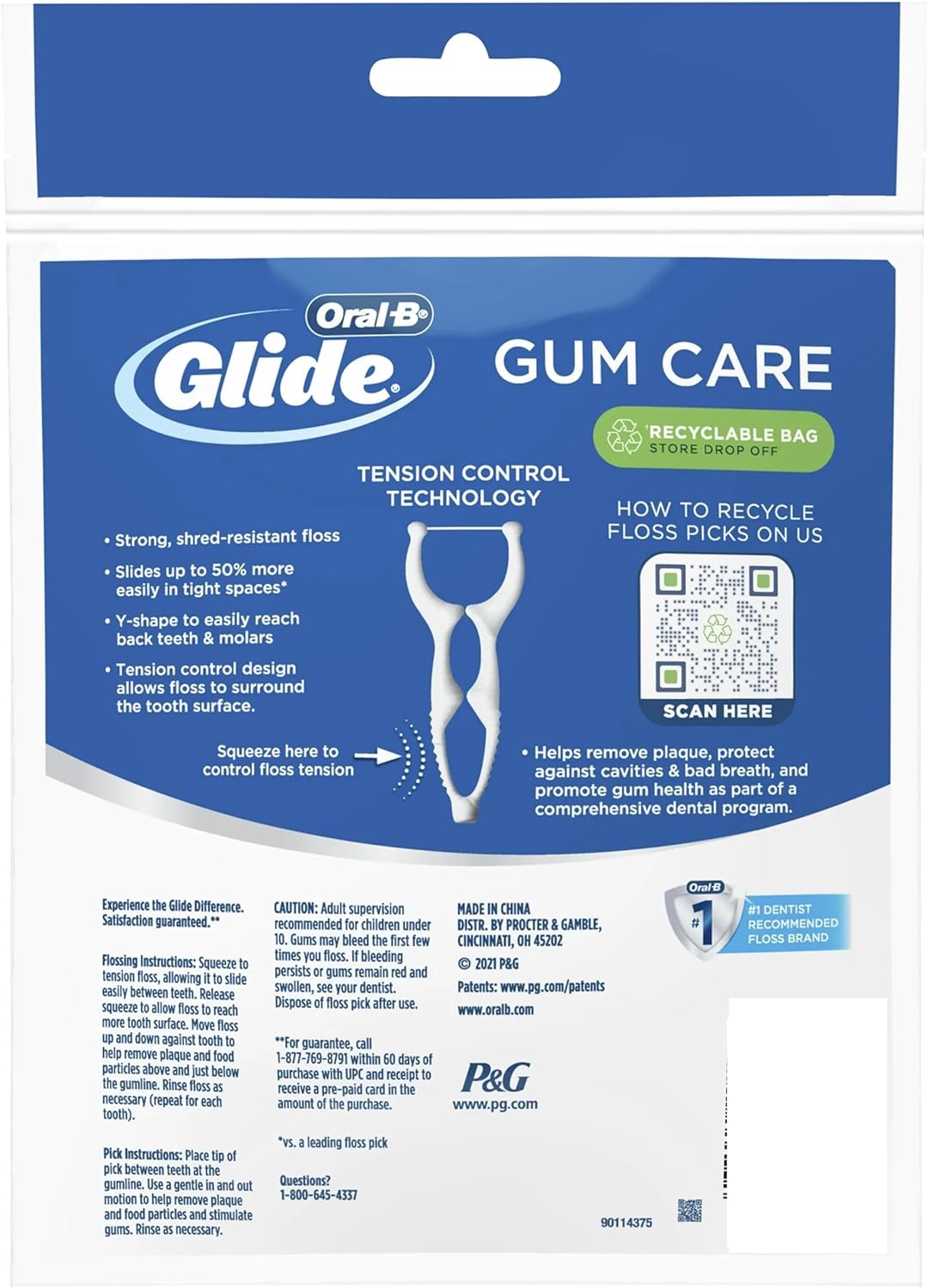 Glide Pro-Health Advanced Floss Picks 30 Ea (Pack of 5) - Image 2