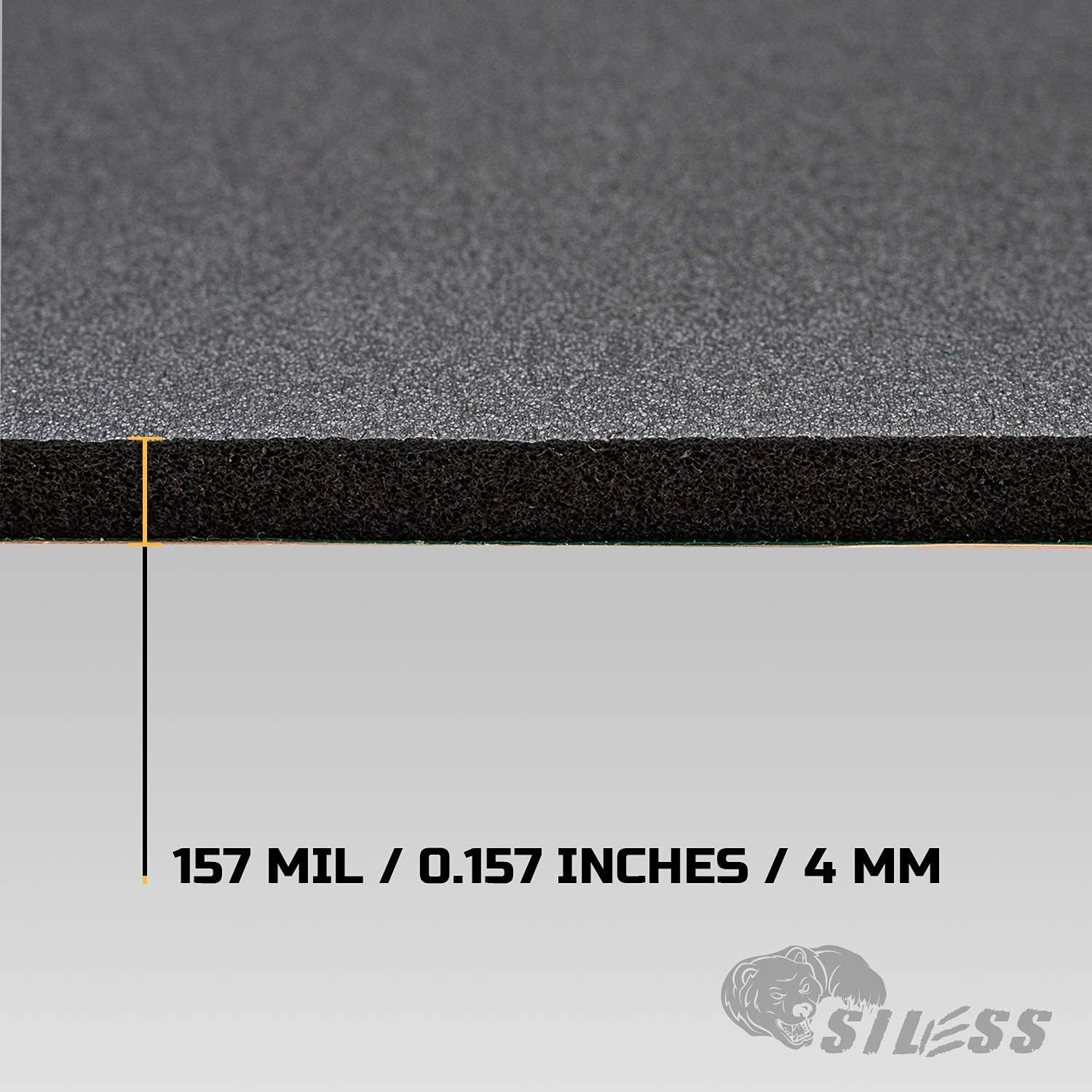 Siless Liner 157 (4 mm) mil 36 sqft Car Sound Deadening Closed Cell Foam & Heat Insulation mat - PE Foam Sound Deadener Material & Heat Barrier - Image 3