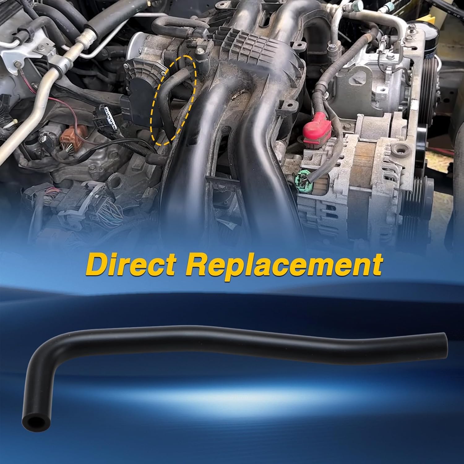 FUSCH Automotive Vacuum Hose - PCV valve hose Compatible with Subaru Crosstrek 2.0L 2015-2017, Forester 2.5L 2011-2016, Impreza 2.0L 2012-2016, Replace# 99071AD690 99071AD630 - Image 5