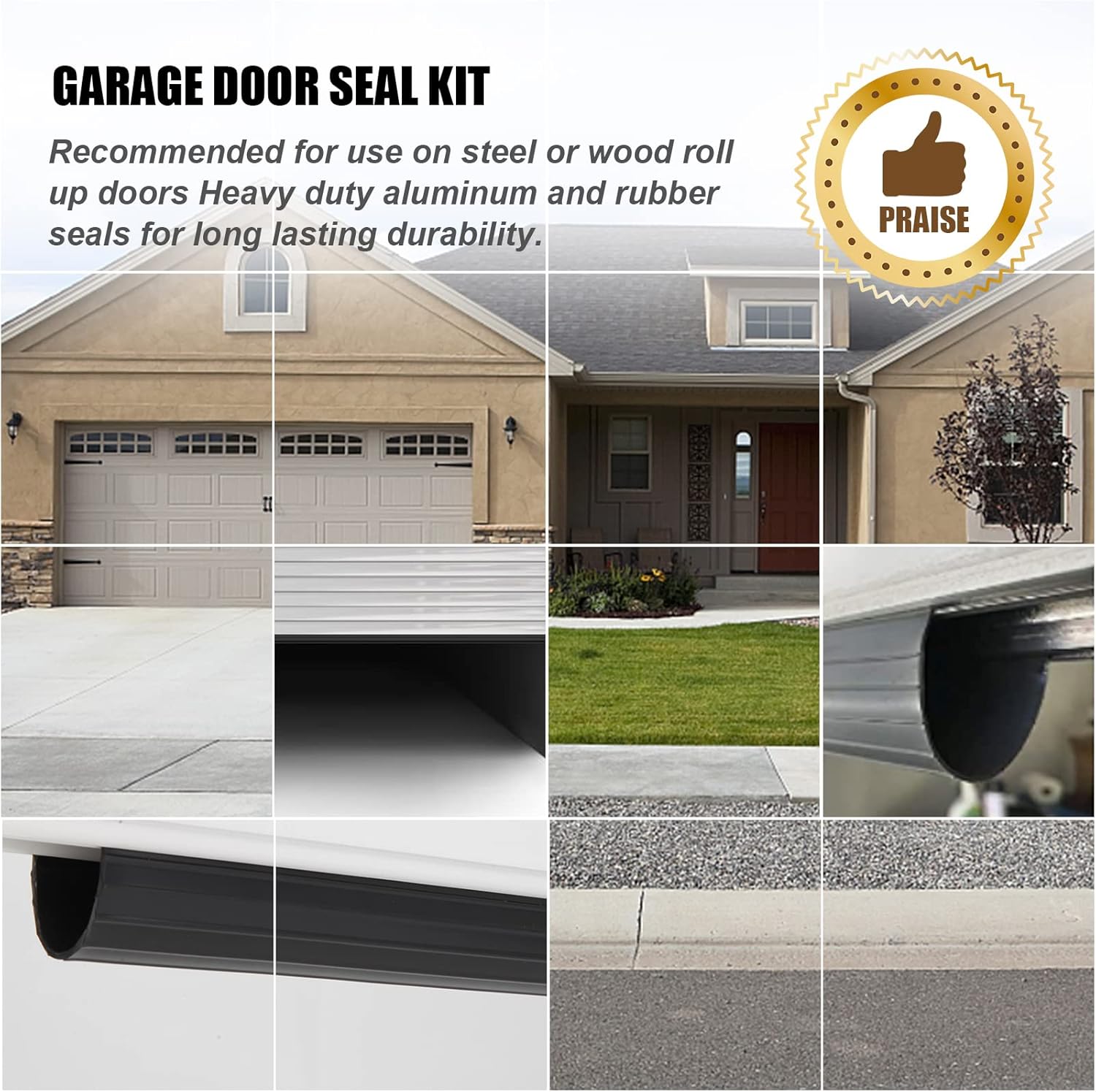 Replacement Wayne Dalton Garage Door Bottom Weather Seal 154448 for Weather Stripping Fit 9 feet Wide Doors (9 feet) - Image 8