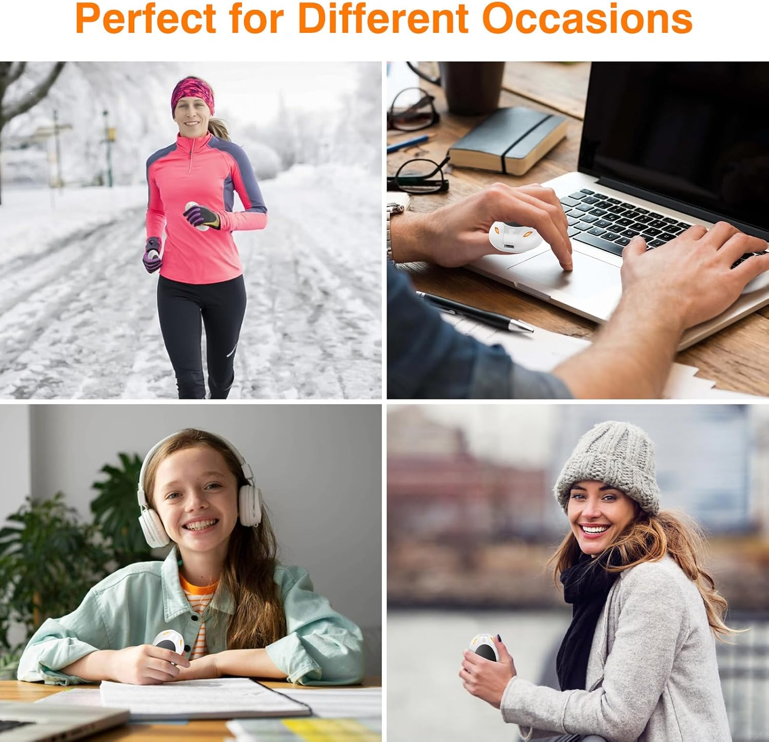 WHATOOK Hand Warmers Rechargeable 2 Pack: Portable Electric Hand Warmer 2 in 1 Magnetic Reusable Heater Pocket Gifts for Men Women Outdoor Camping Golf Hunting Gift - Image 6