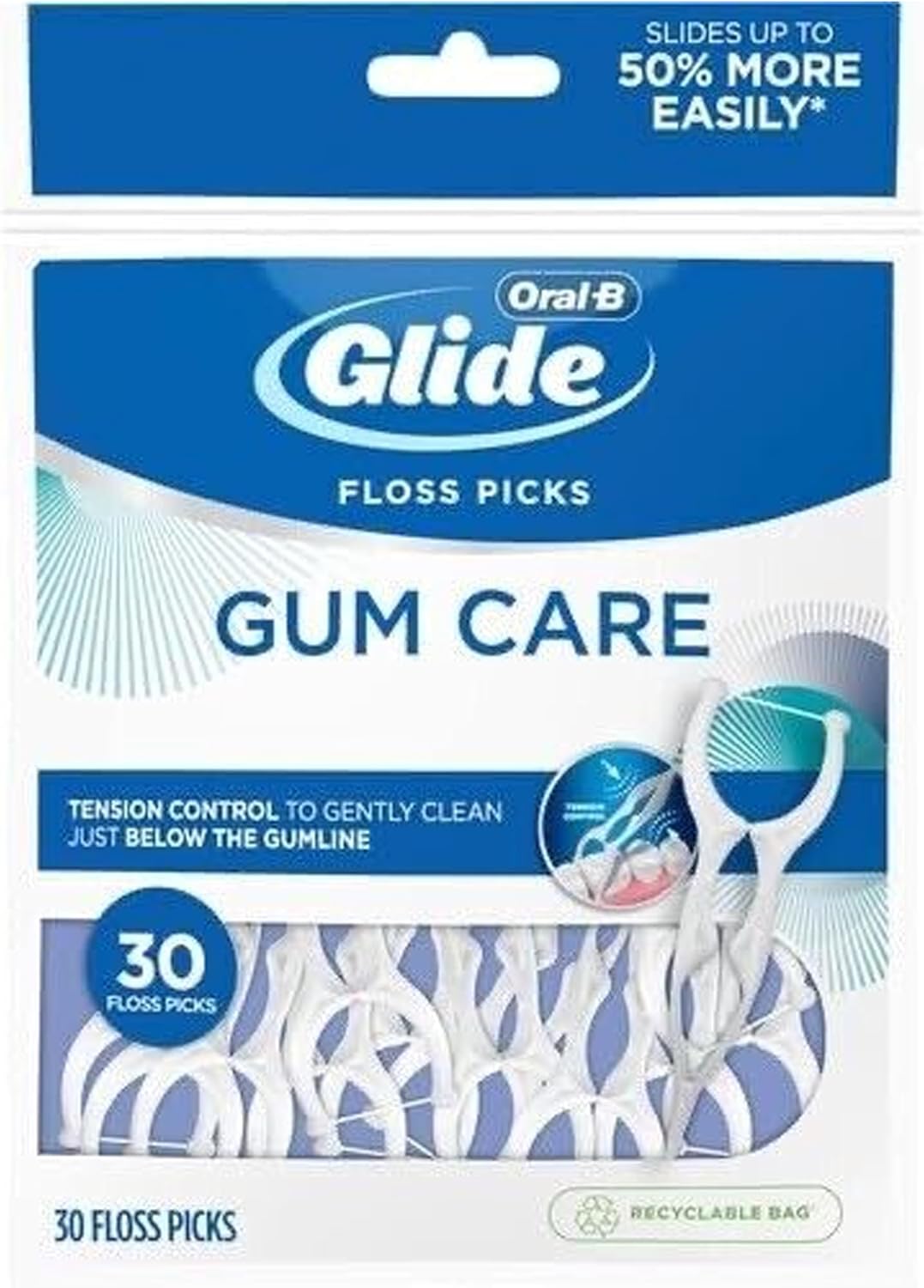Glide Pro-Health Advanced Floss Picks 30 Ea (Pack of 5) - Image 4