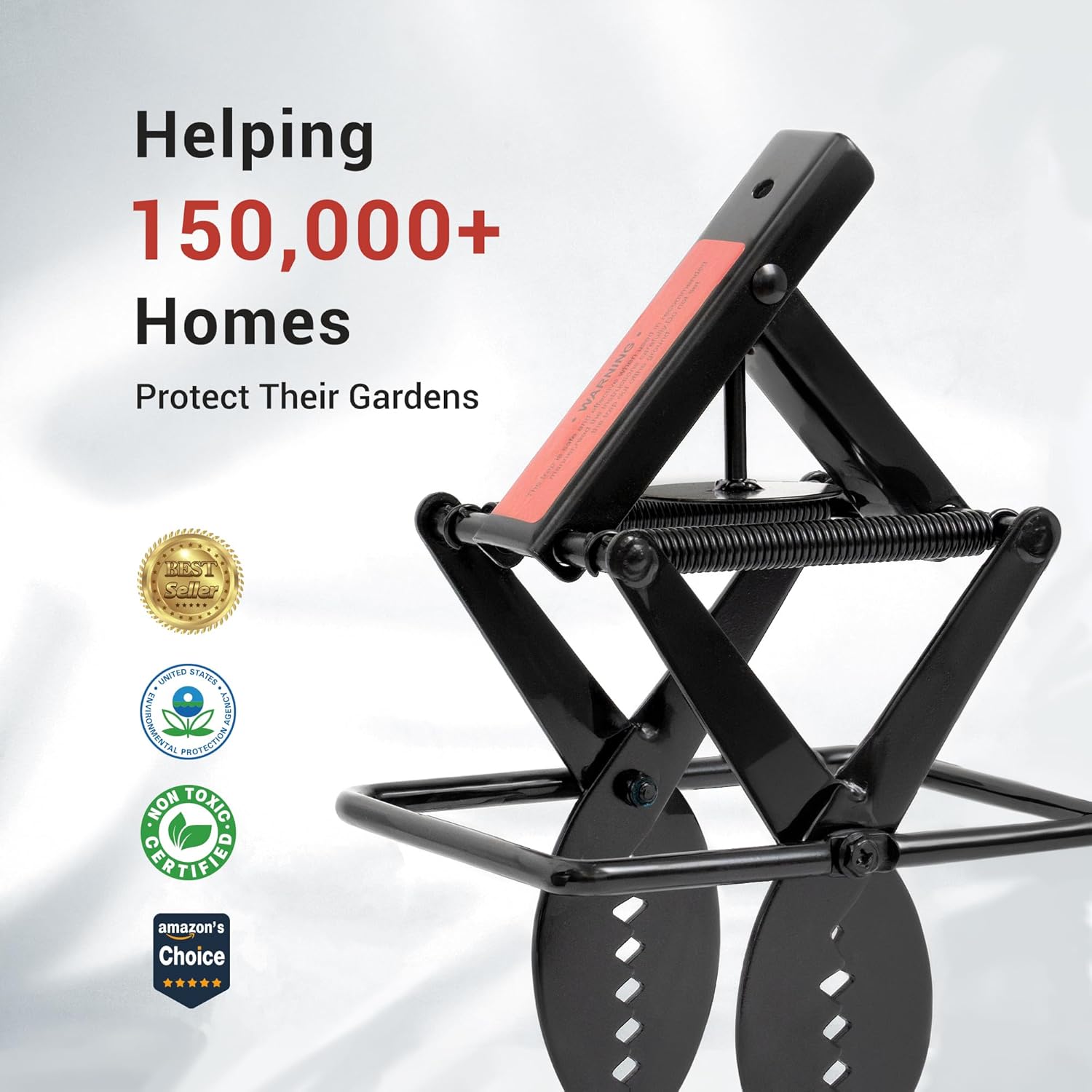 Mole Traps That Kill Best, 2 Pack Scissor Mole Trap, Sleek Black Stainless Steel Finish - Image 5