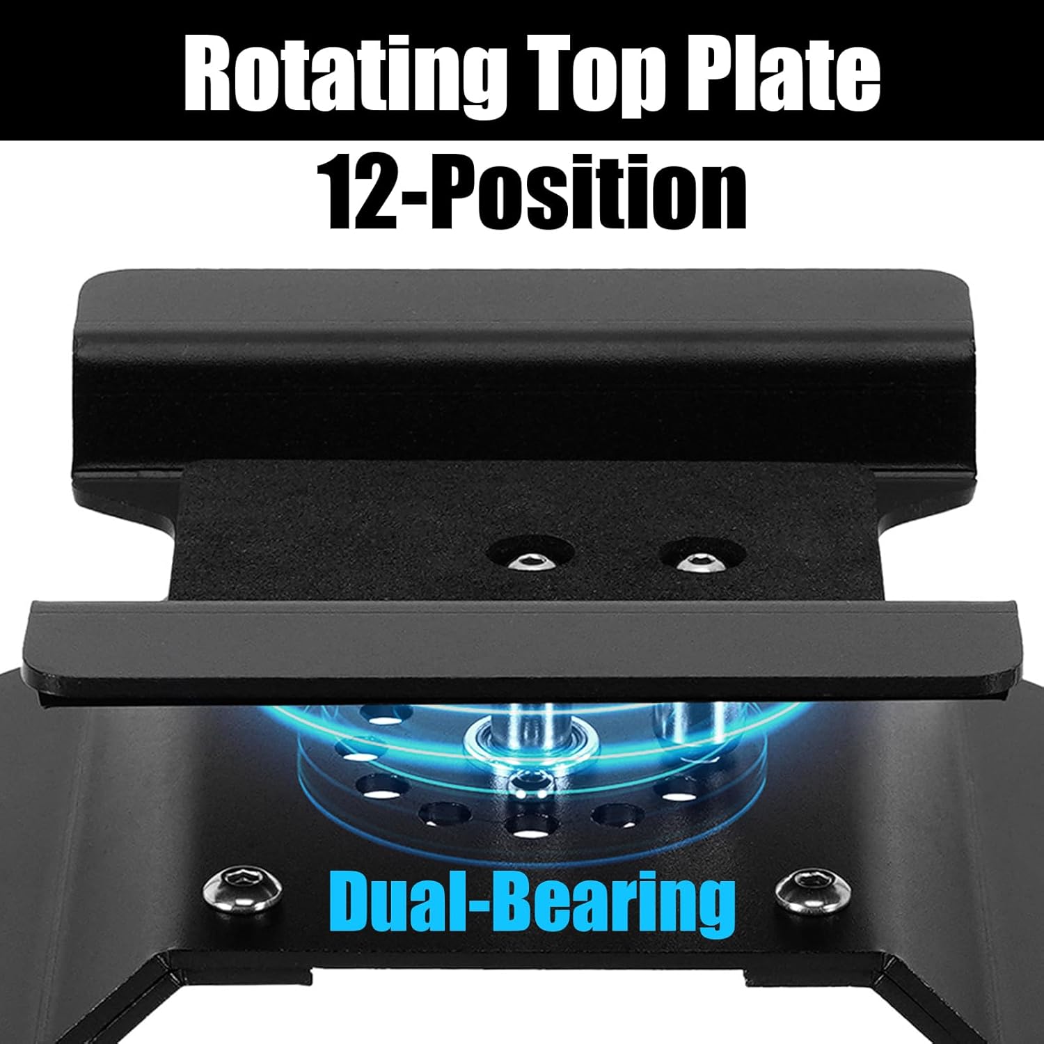 INJORA Aluminum 80g RC Car Stand with Shock Holder for 1/24 1/18 RC Crawler Upgrade(Black) - Image 3