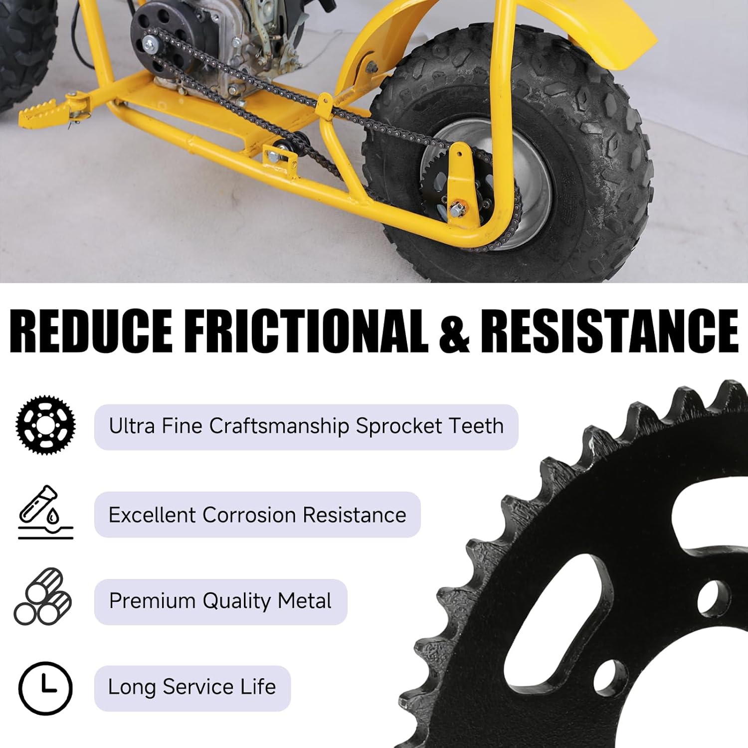 35 Chain Sprocket 40 Tooth Compatible with Coleman Mini Bike CT100U CC100X CK100 Baja DB30 TaoTao GK80 Monster Moto 80cc MBX10 MBX11 Predator 79cc 97cc 98cc 100cc 2.5hp Go Kart Parts - Image 5