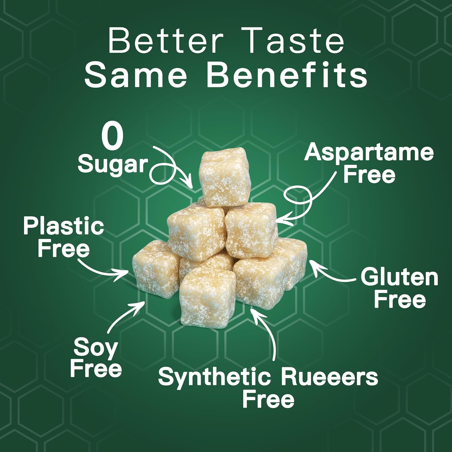 Remineralizing Gum with Hydroxyapatite Xylitol - Sugar Free Chewing Gum With Coconut Oil Activated Charcoal - Supports Enamel Health & Fresh Breath - Aspartame Free, Plastic Free, Dye Free - 72 Pieces(Pack of 4, Spearmint) - Image 5