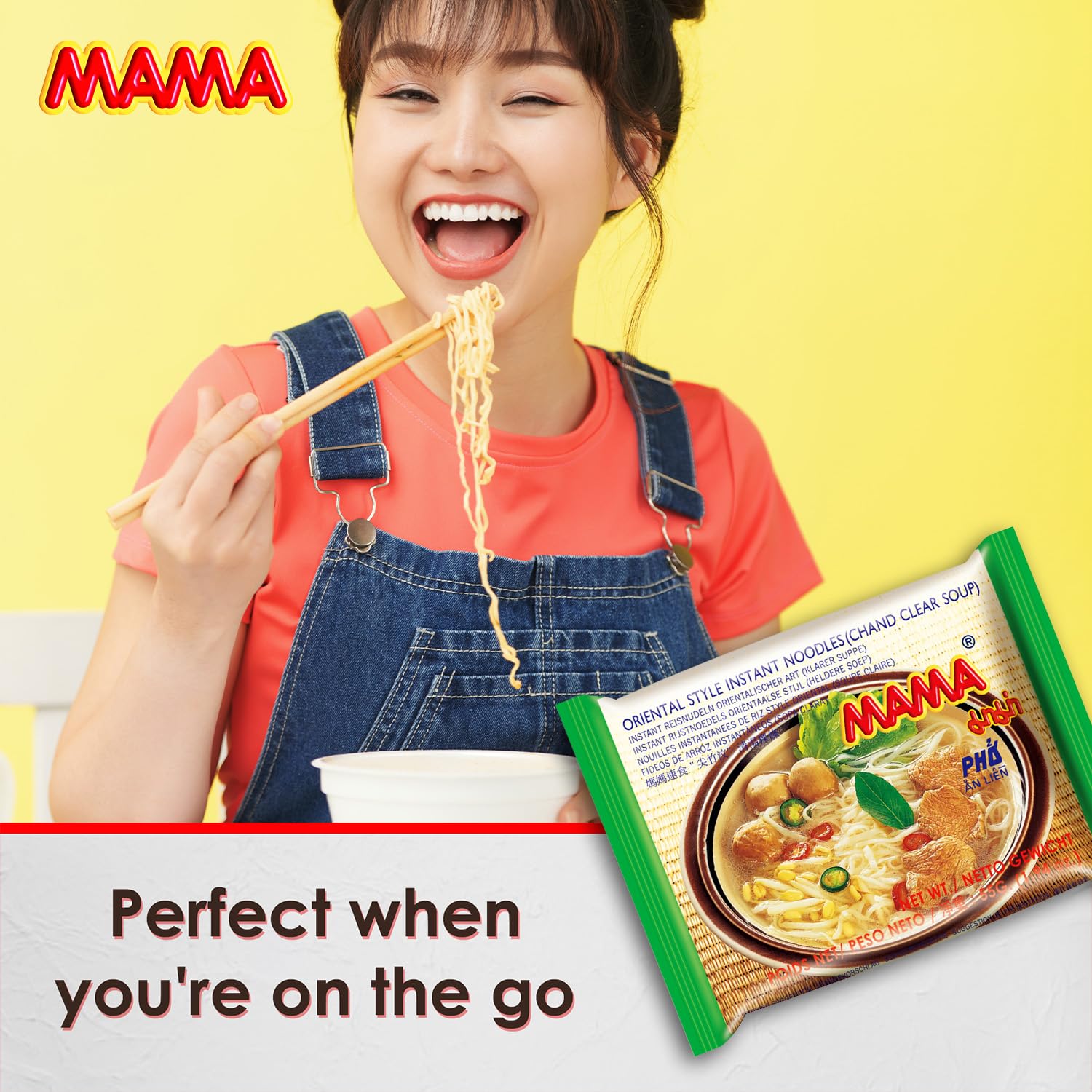 MAMA Noodles Chand Clear Soup Instant Rice Noodles w/Delicious Thai Flavors, Hot & Spicy Noodles, No Trans Fat w/Fewer Calories Than Deep Fried Noodles 30 Pack - Image 7