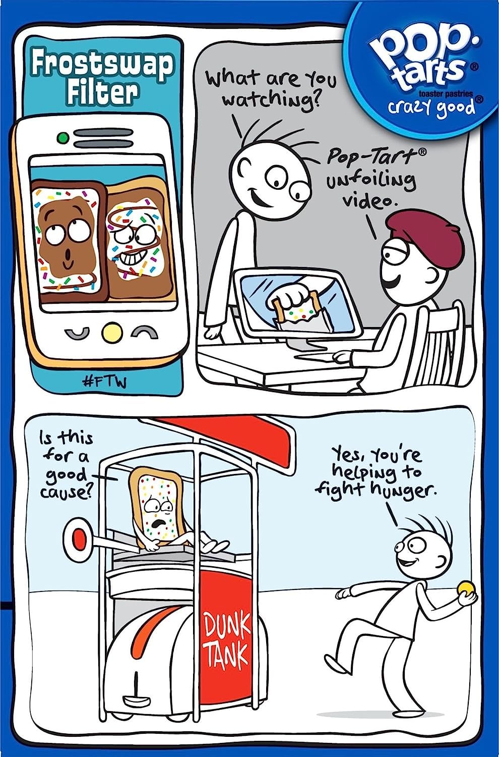 Pop Tarts Toaster Pastries, Unfrosted Brown Sugar Cinnamon 8 ea (Pack of 2) - Image 5