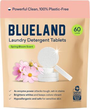 BLUELAND Laundry Detergent Tablets,...