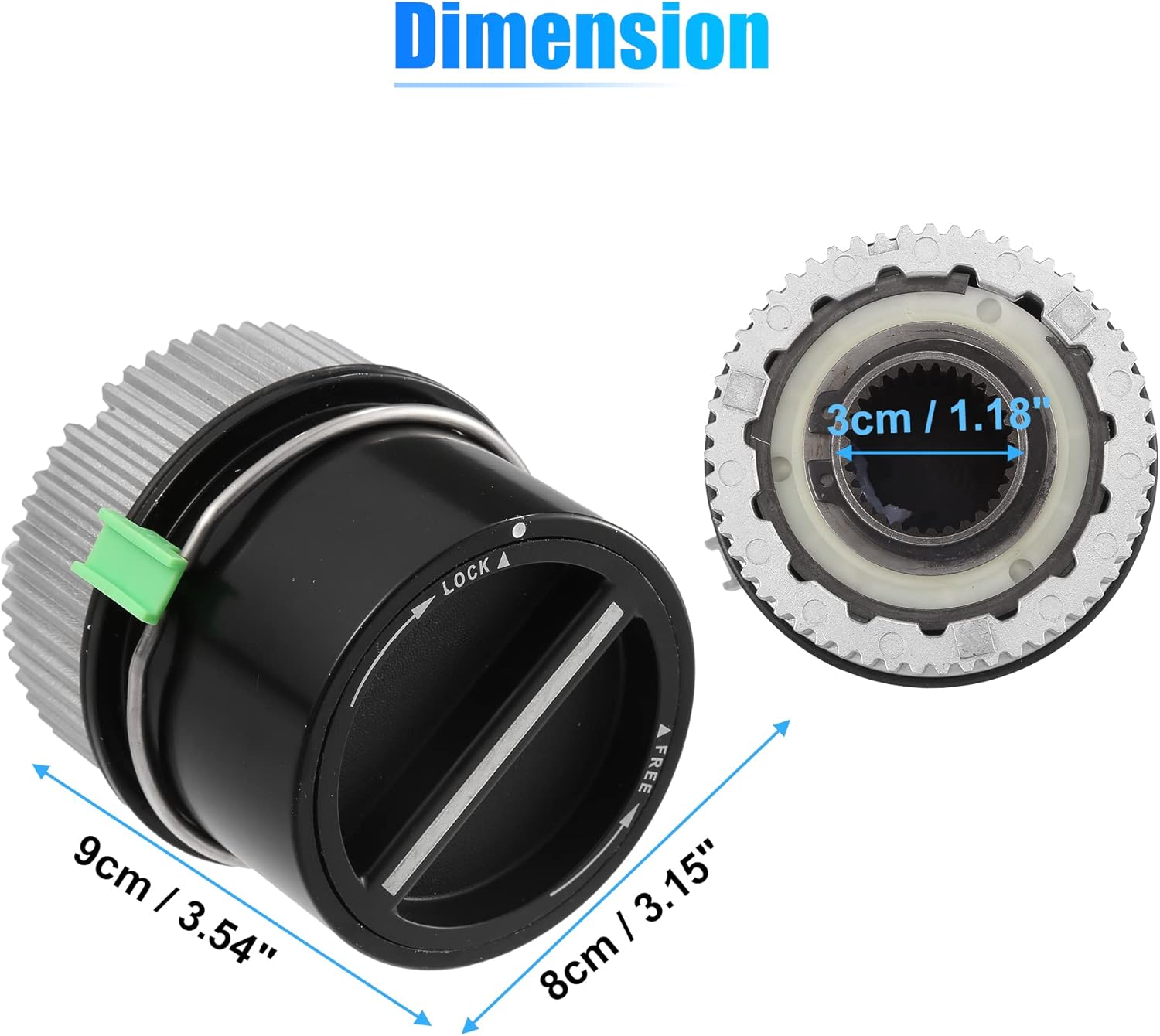 X AUTOHAUX 1 Pair 4WD Front Manual Wheel Locking Hub 1C3Z-3B396-DA for Ford F250 F350 F450 F550 1999-2004 for Ford Excursion 2000-2005 4x4 Manual Locking Hub Axle Actuator Locking Drive Hub - Image 7