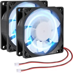 2Pcs 80mm/3.15inch for DC Fan 5V Co...