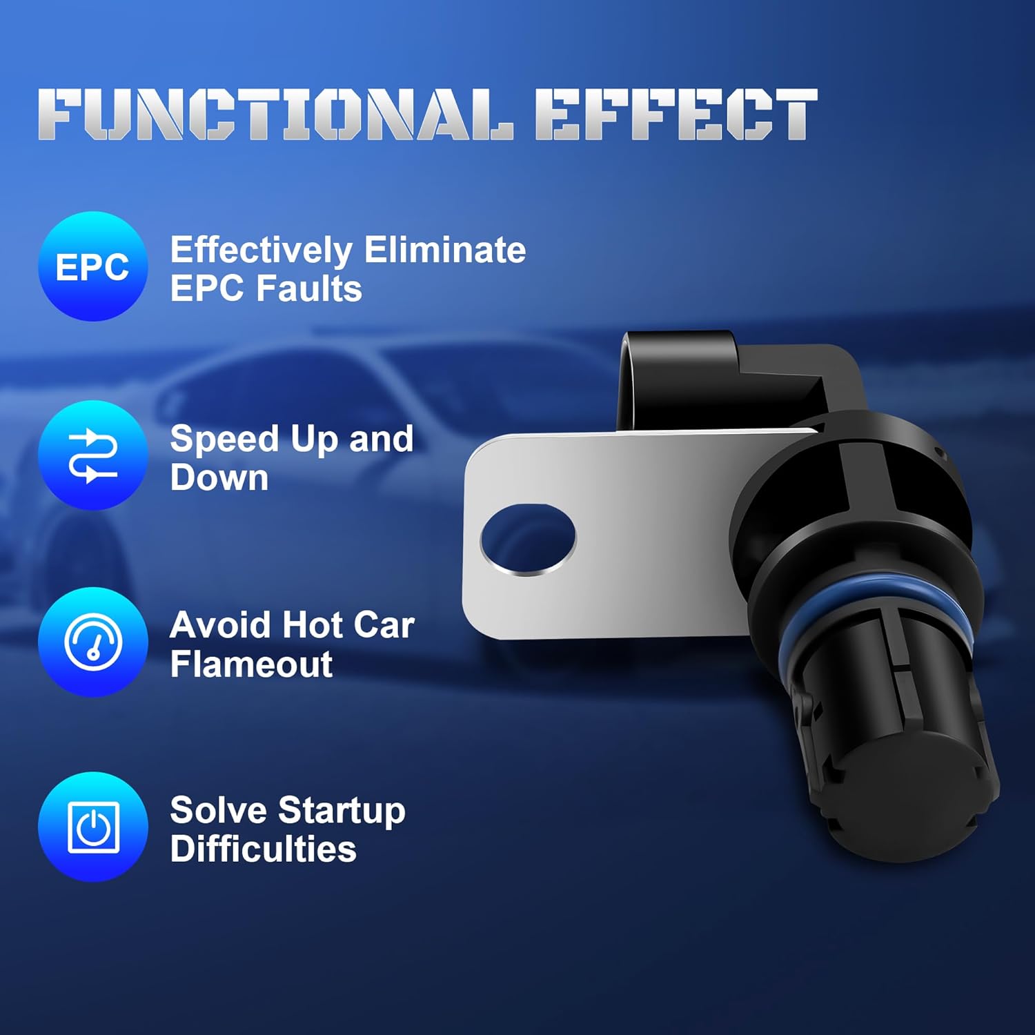 Crankshaft Position Sensor Compatible with 1999-2006 Chevy Silverado 1500 Avalanche Suburban Tahoe Trailblazer Camaro GMC Sierra Envoy Yukon Savana for Cadillac Escalade 12560228, 12555566, 5S1692 - Image 5