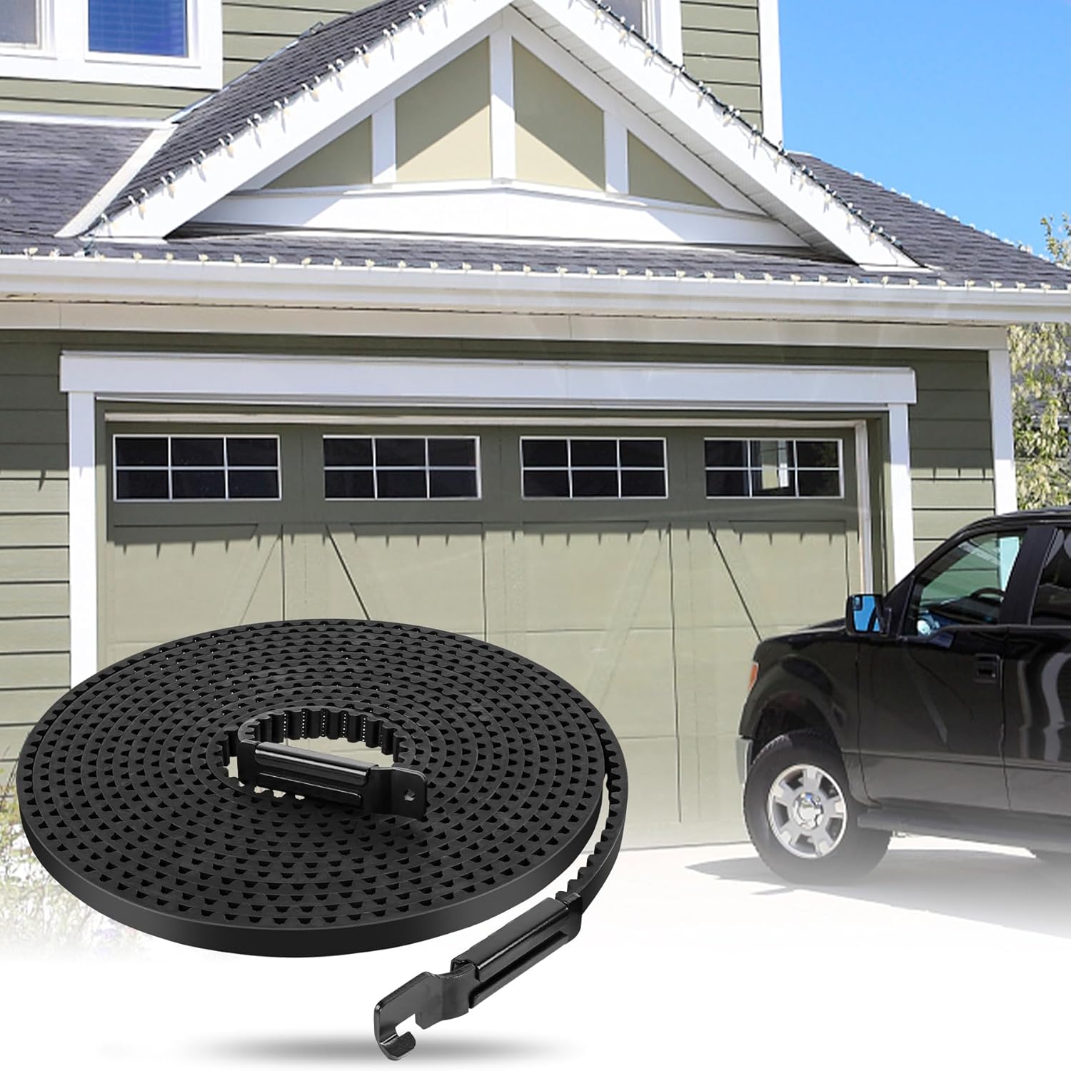 Drive Belt 41A5250, 237'' Garage Door Openers Belt Craftsman 41ab050 for 7ft High Garage Doors, 041A5250 Belt Compatible with Chamberlain/LiftMaster/Sentex/Whisper Belt Drive Garage Door Opener - Image 7