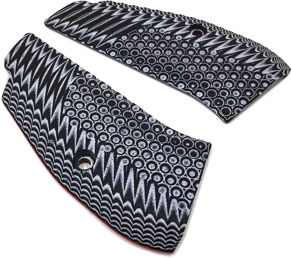 Cool Hand G10 Grips for CZ 75/85 Compact, CZ P-01, P100, C100, Tristar T100, CZ PCR, CZ 75 D, Black Grips Screws Included, Mild Aggressive Texture - Image 4