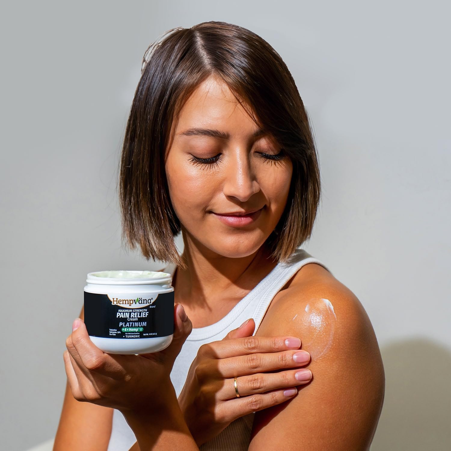 Hempvana Platinum Maximum Strength Relief Cream 4X Hemp for Muscles, Joints, Back, Knees, Shoulders, Neck, Elbows, Hands, Feet. AS SEEN ON TV. Odor-Free, Non-Greasy, Quickly Absorbs, 4X More Hemp - Image 3