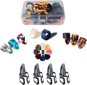 Thumb Finger Picks Plectrum With Pl...