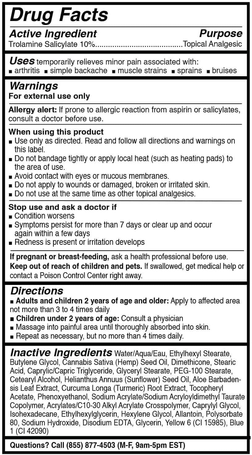 Hempvana Platinum Maximum Strength Relief Cream 4X Hemp for Muscles, Joints, Back, Knees, Shoulders, Neck, Elbows, Hands, Feet. AS SEEN ON TV. Odor-Free, Non-Greasy, Quickly Absorbs, 4X More Hemp - Image 8