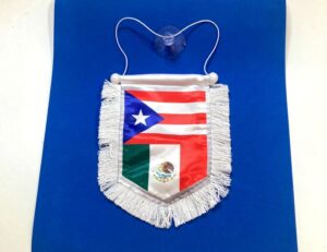 Puerto Rican Mexican flag for car a...